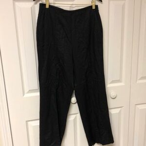 Black pants beltless side zipper